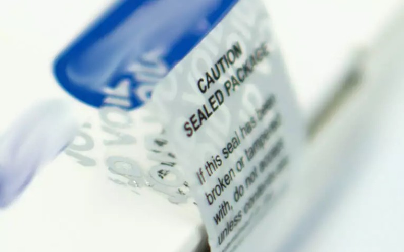 Plomby gwarancyjne, etykiety typu VOID